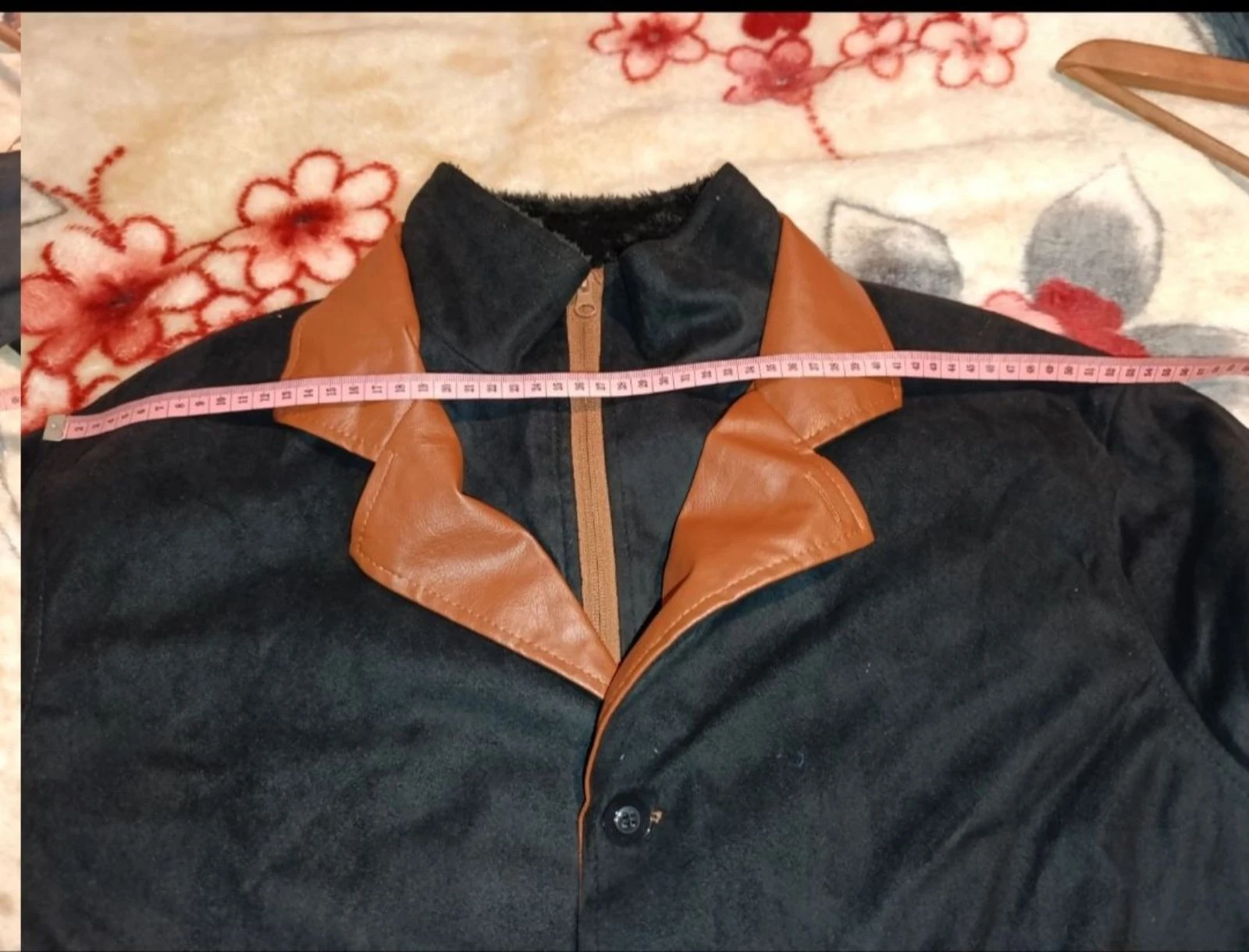 Veste d'hiver noire et marron taille L – photo 9